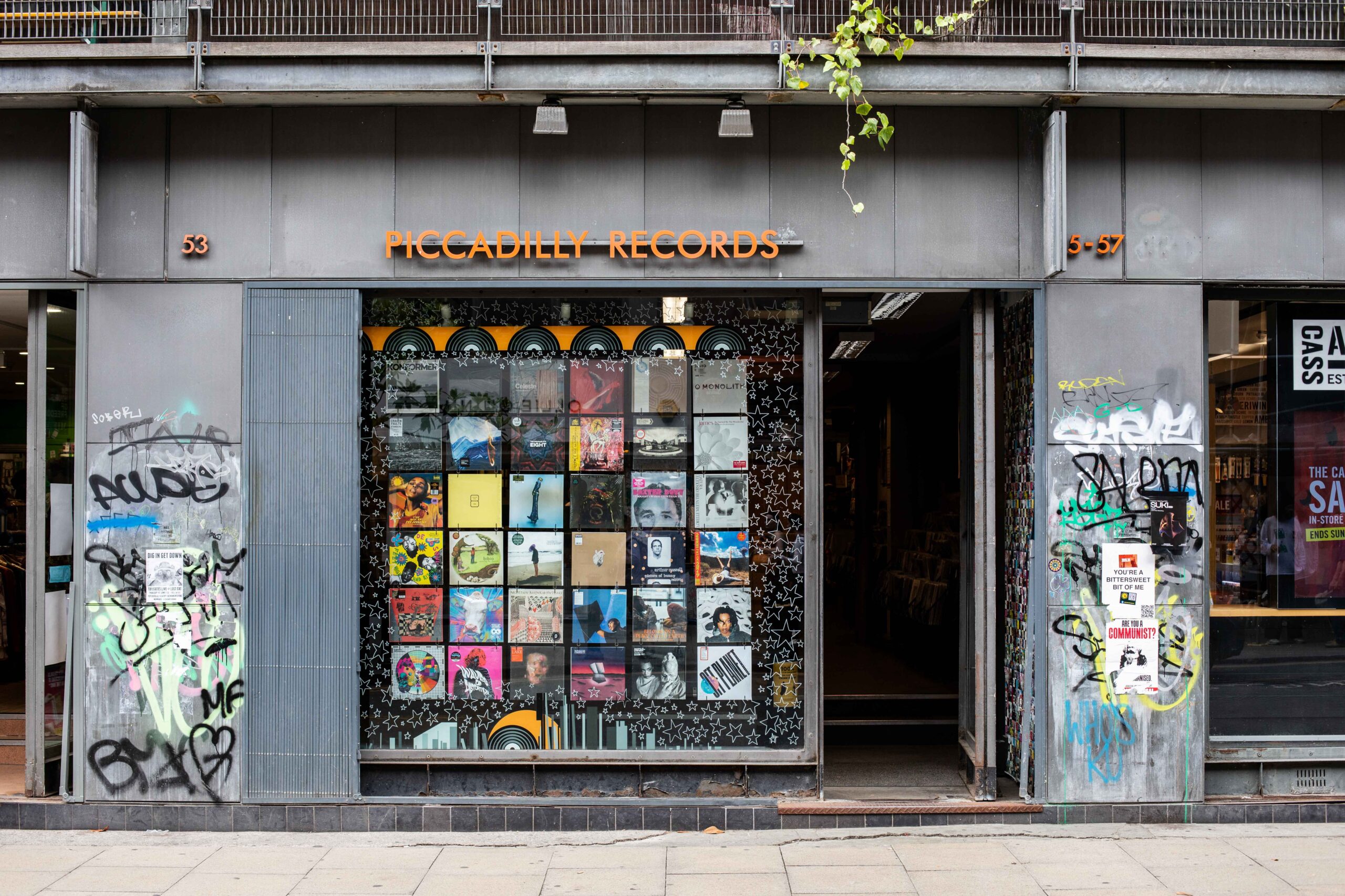 Inside Piccadilly Records on Oldham Street